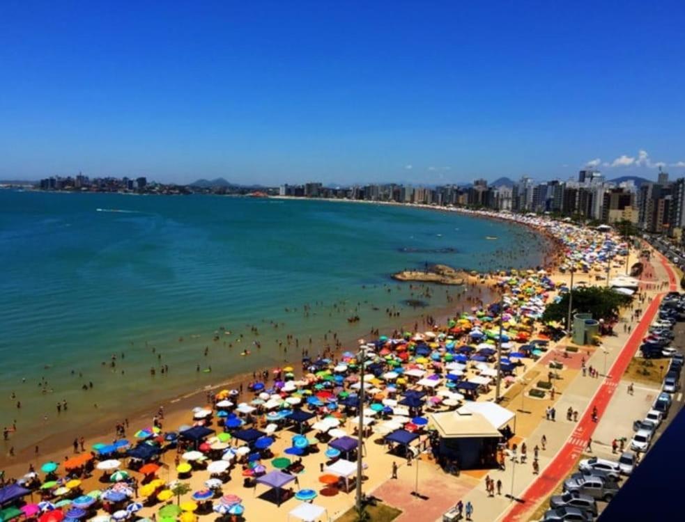 Apt Encantador Praia Do Morro 20 Metros Da Praia. Daire Guarapari Dış mekan fotoğraf